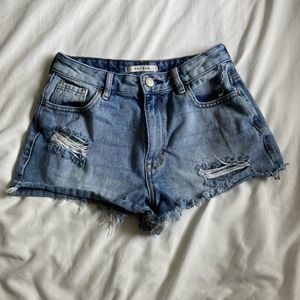 Pacsun Sun Embroidery Denim Shorts Women’s size 25”